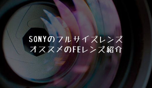 FEレンズのオススメ紹介