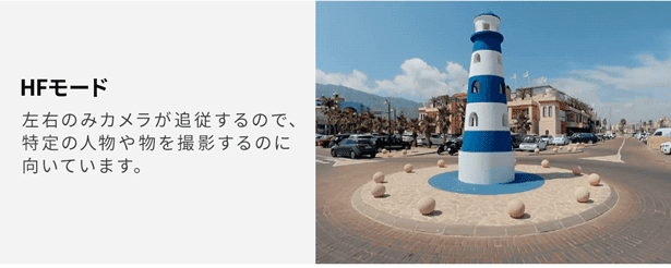 主役などを決めた映像作品を撮りたいならHFモードがおすすめ